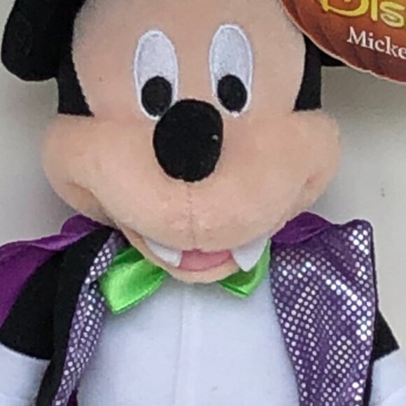 Disney Mickey Mouse New w/ Tag Halloween Vampire Plush  Toy 2+ - Picture 8 of 16